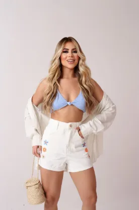 Imagem de SHORTS JEANS BORDADO